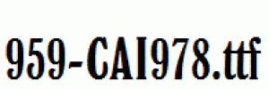 fonts 959-CAI978.ttf