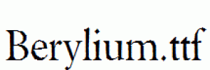 Berylium.ttf