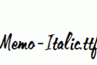Memo-Italic.ttf