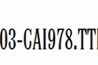 fonts 803-CAI978.ttf