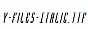 Y-Files-Italic.ttf