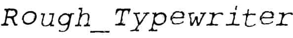 Rough_Typewriter-Italic