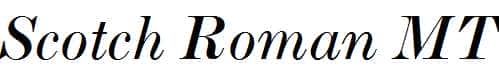 Scotch-Roman-MT-Italic