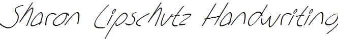 Sharon-Lipschutz-Handwriting-Italic