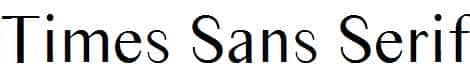 Times-Sans-Serif