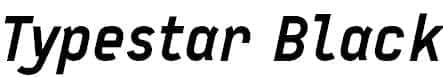 Typestar-BlackItalic