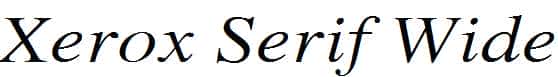 Xerox-Serif-Wide-Italic