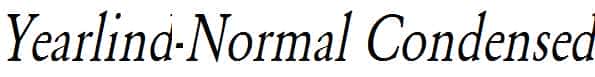 Yearlind-Normal-Condensed-Italic