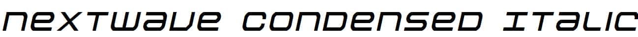 Nextwave-Condensed-Italic
