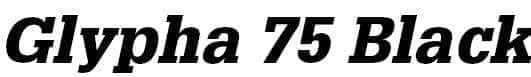 Glypha-BlackOblique