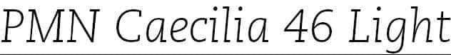 Caecilia-LightItalic