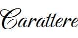 Carattere-Italic